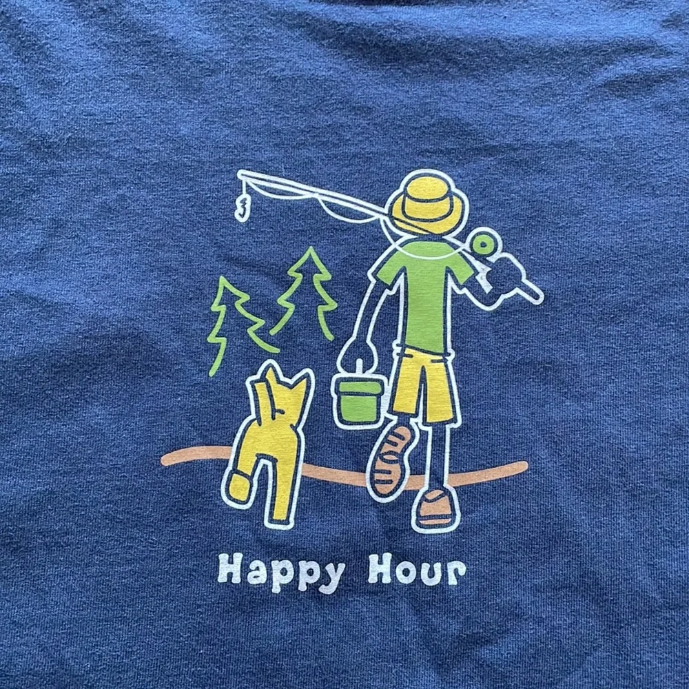 Life Is Good “Happy Hour” T-Shirt Size XL - Picture 2 of 4